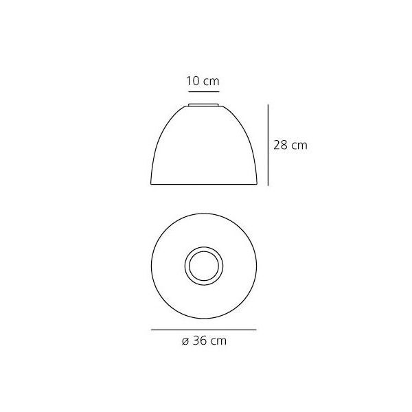 Artemide Nur Mini Gloss Soffitto