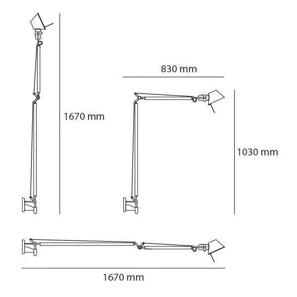 Artemide Tolomeo Braccio Artemide Tolomeo Braccio