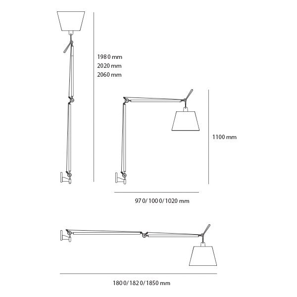Artemide Tolomeo Mega Parete