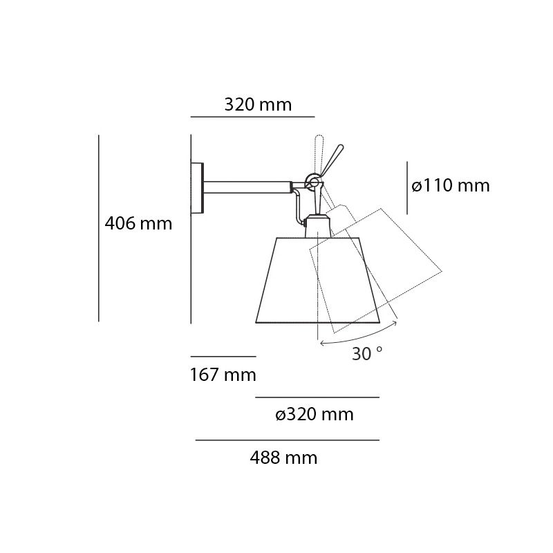 Artemide Tolomeo Parete Diffusore 32
