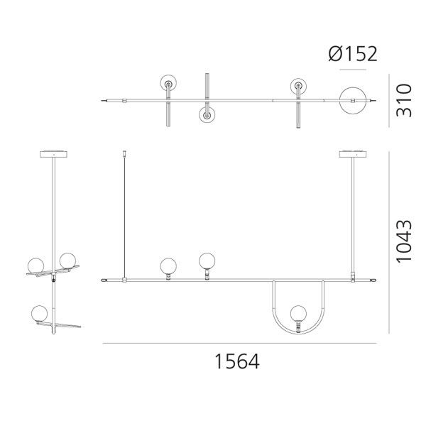 Artemide Yanzi Suspension 1 Pendelleuchte Artemide Yanzi Suspension 1 Pendelleuchte