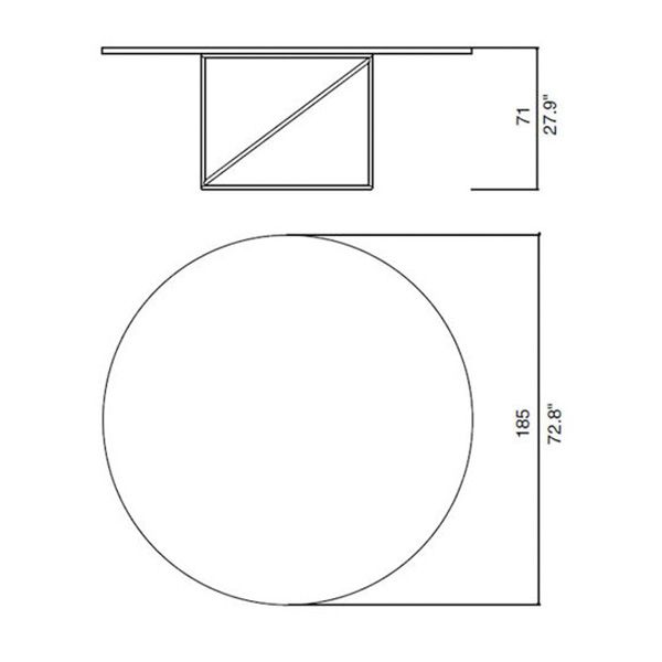 Cassina LC15 Tisch