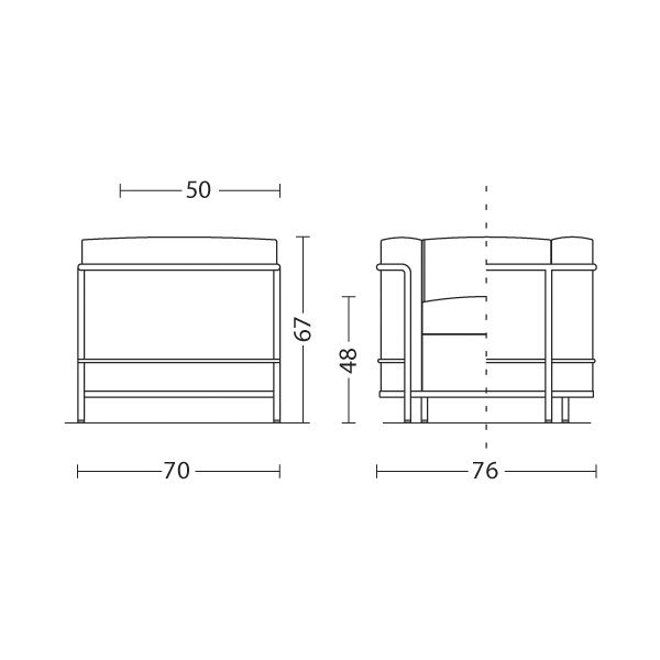 Cassina LC2 Sessel 