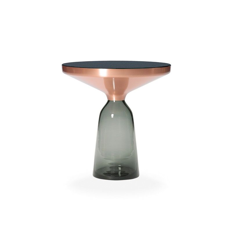 Beistelltisch Bell Side Table aus Kupfer und mungeblasenem Glas Beistelltisch Bell Side Table aus Kupfer und mungeblasenem Glas