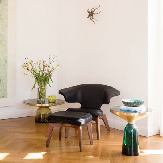 Lounge Chair Sessel Munich von ClassiCon mit Bell Table Beistelltisch
