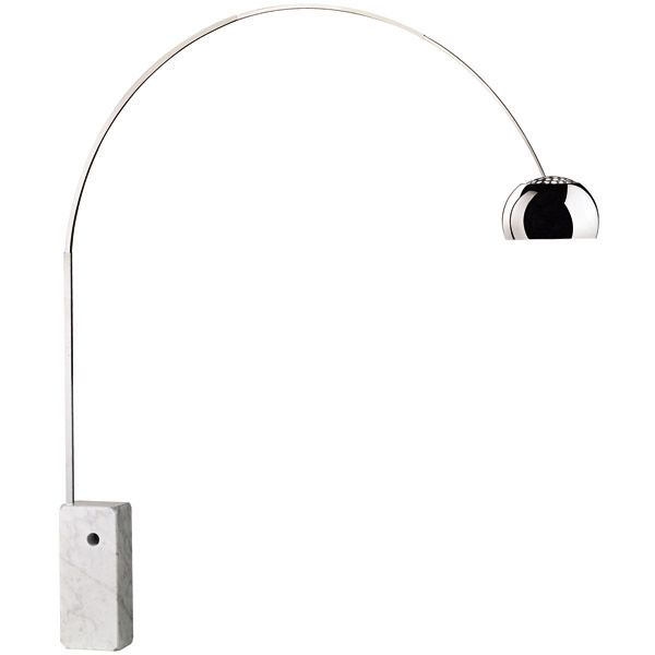 Flos Arco Bogenleuchte mit Carrara-Marmor Flos Arco Bogenleuchte mit Carrara-Marmor