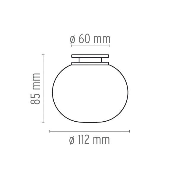 Flos Mini Glo-Ball C/W Größe Flos Mini Glo-Ball C/W Größe