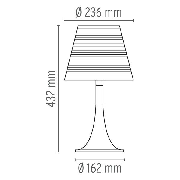Tischlampe Miss K Abmessungen