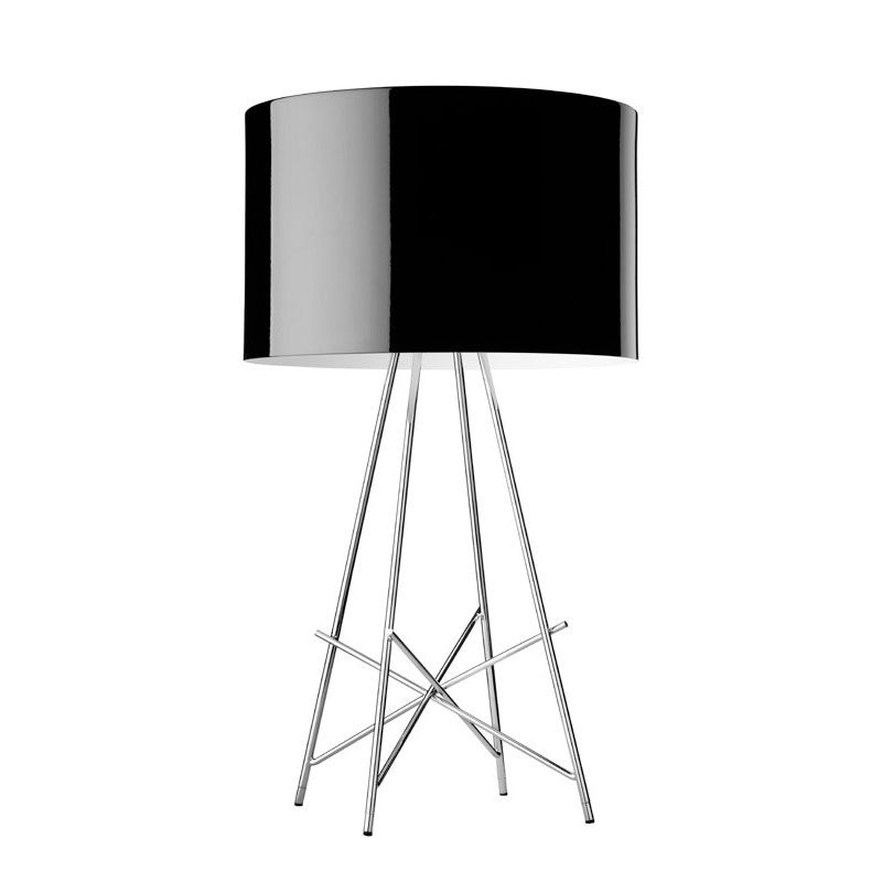 Flos Ray T mit Metallschirm in schwarz