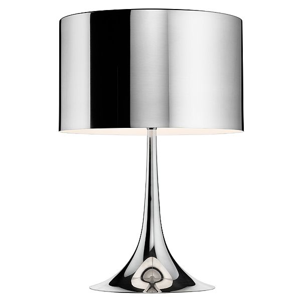 Flos Spun Light T1 Tischleuchte aluminium