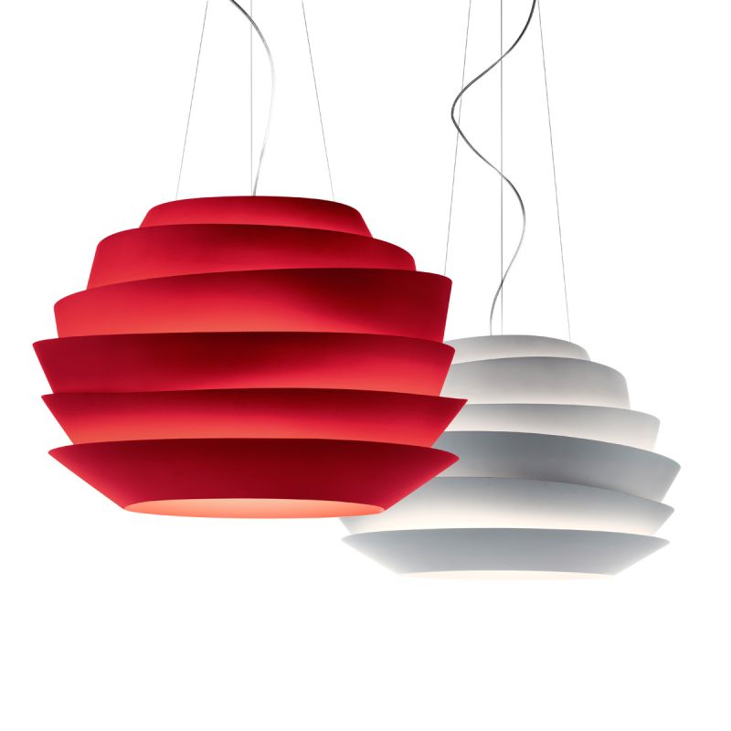 Foscarini Le Soleil Sospensione Pendelleuchte rot und weiß