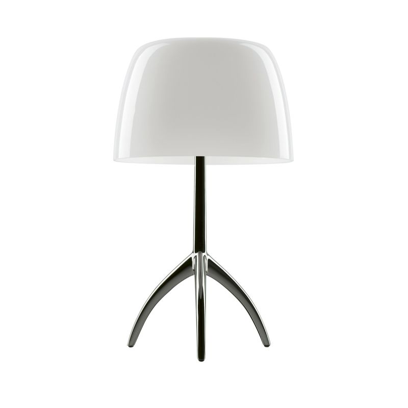 Foscarini Lumiere Tavolo Piccola Tischleuchte mit weißem Schirm