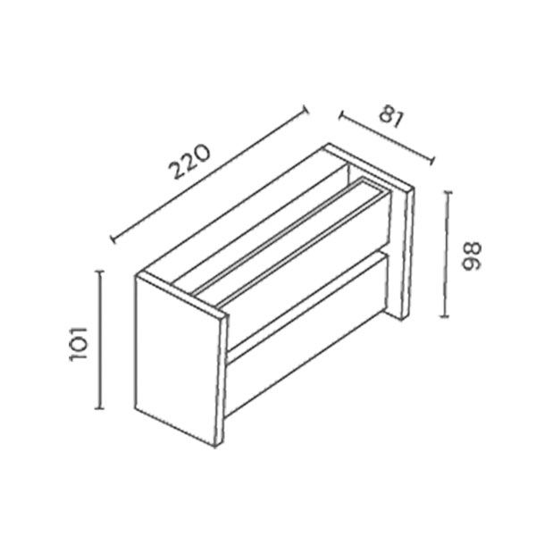 ip44 slat Wandleuchte ip44 slat Wandleuchte