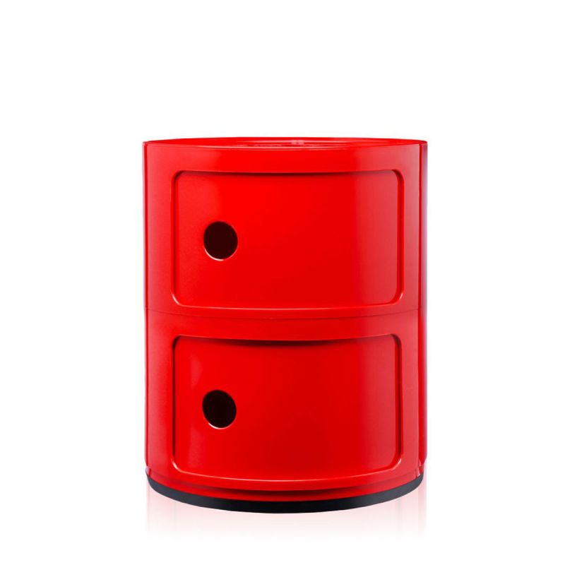 Kartell Componibili mit 2 Fächen in rot