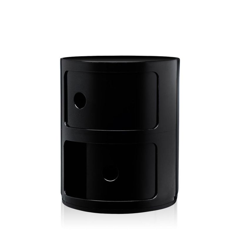 Kartell Componibili mit 2 Fächen in schwarz