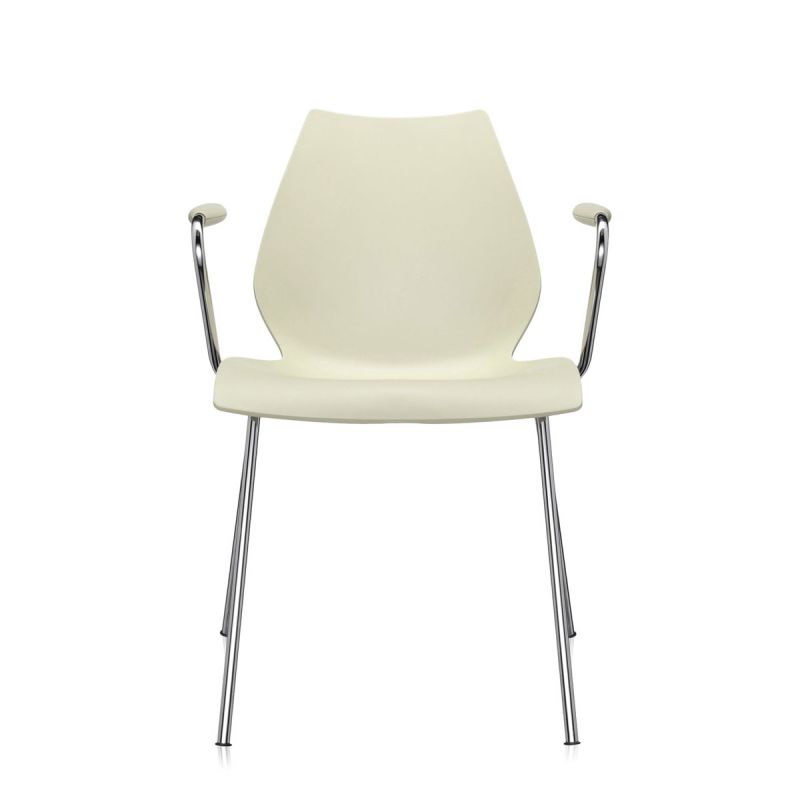 Kartell Maui Armlehnstuhl milchweiß