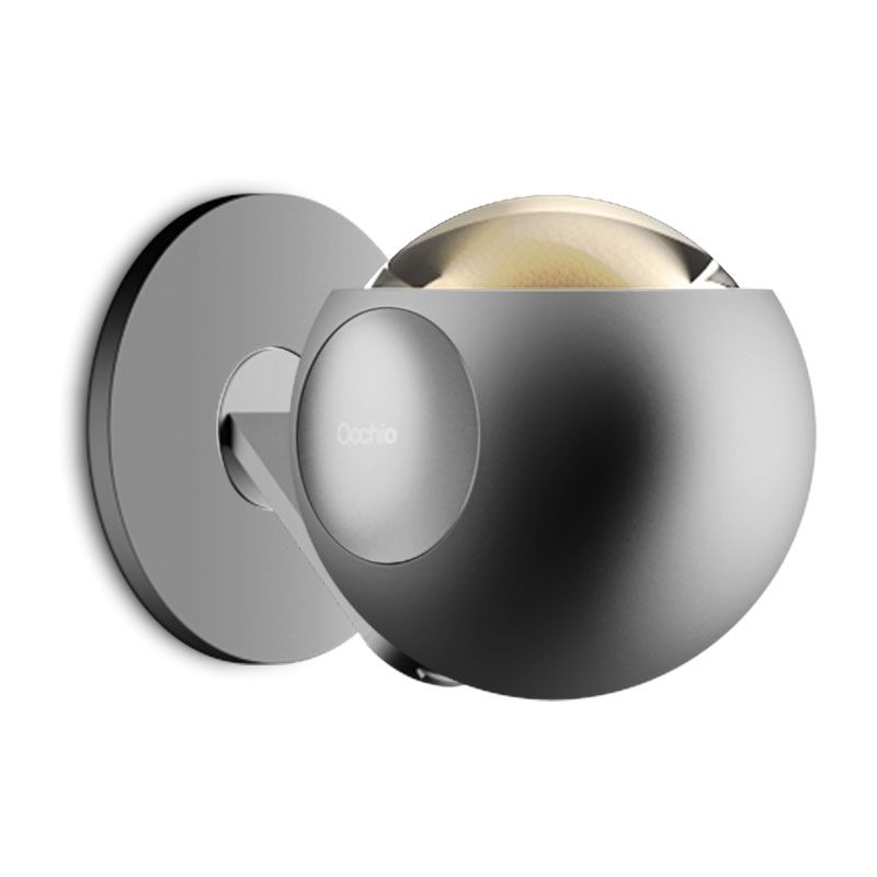 Wandleuchte Occhio io 3d Pico Up in Chrom Shine