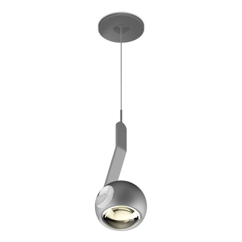 Occhio io 3d Sospeso Chrome Satin matt verchromt mit chrom Pads