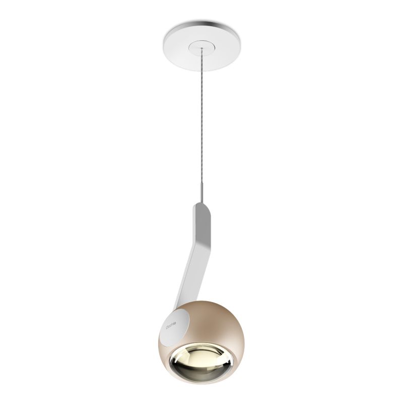 Occhio io 3d Sospeso edition gold mit Weiß