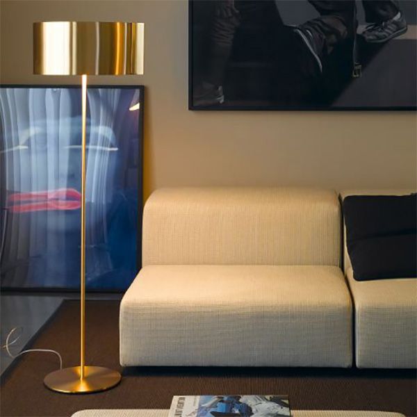 Oluce Switch 306 Oro / Gold Stehleuchte Oluce Switch 306 Oro / Gold Stehleuchte