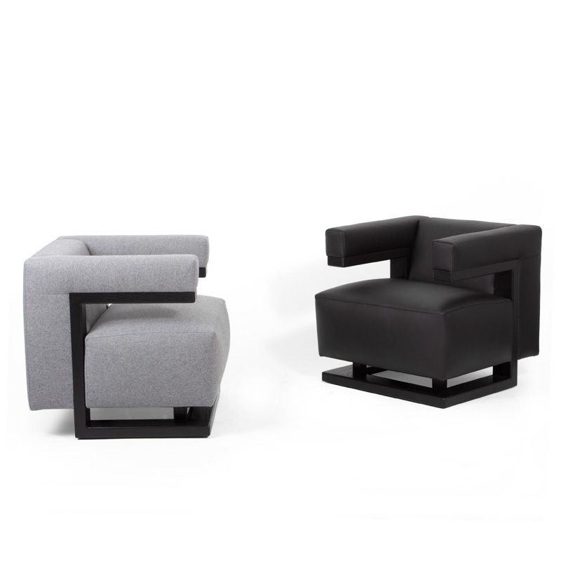 Tecta Bauhaus Gropius Sessel F51, Gestell schwarz