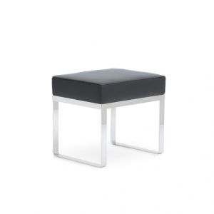ClassiCon Banu Sitzhocker in Leder schwarz