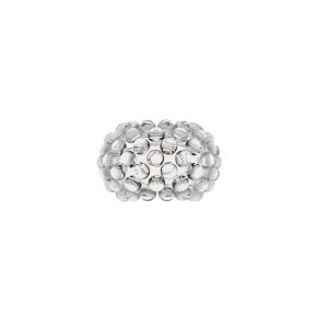 Foscarini Caboche Parete Piccola Trasaparente eingeschaltet