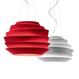 Foscarini Le Soleil Sospensione Pendelleuchte rot und weiß