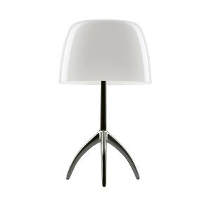 Foscarini Lumiere Tavolo Piccola Tischleuchte mit weißem Schirm