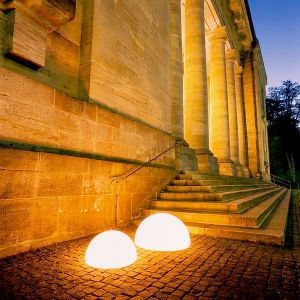 Moonlight Halbkugel weiß mit Aufschraubsockel