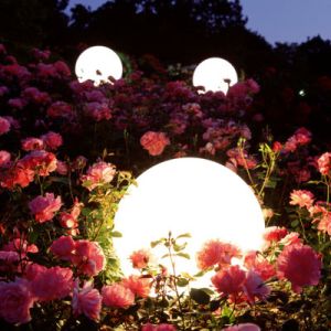 Moonlight Licht Kugel MBG in weiß mit Eingrabsockel