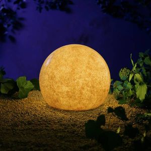 Moonlight Leuchtkugel für Außen und Innen Sanstein