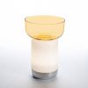 Artemide Bontà Akkuleuchte mit Schale, gelb