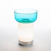 Artemide Bontà Akkuleuchte mit Schale, türkis