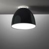 Artemide Nur Mini Gloss Soffitto Halogen schwarz-glänzend