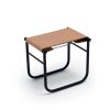 Cassina 9 Tabouret de salle de bains Hocker Kernleder natur, Gestell schwarz lackiert