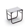 Cassina 9 Tabouret de salle de bains Hocker Kernleder weiß, Gestell schwarz lackiert