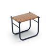 Cassina 9 Tabouret de salle de bains Hocker Rattan, Gestell grau lackiert