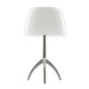 Foscarini Lumiere 05 Tavolo Piccola G9 Dimmer, Fuß Alu poliert, weiß