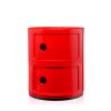 Kartell Componibili mit 2 Fächern rot