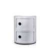 Kartell Componibili mit 2 Fächern silber