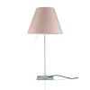 Luceplan Costanza Tavolo Alu Teleskop aluminium, Touch-Dimmer, inkl. Schirm puder