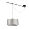 Lumina Moove Pendelleuchte Stoffschirm grau